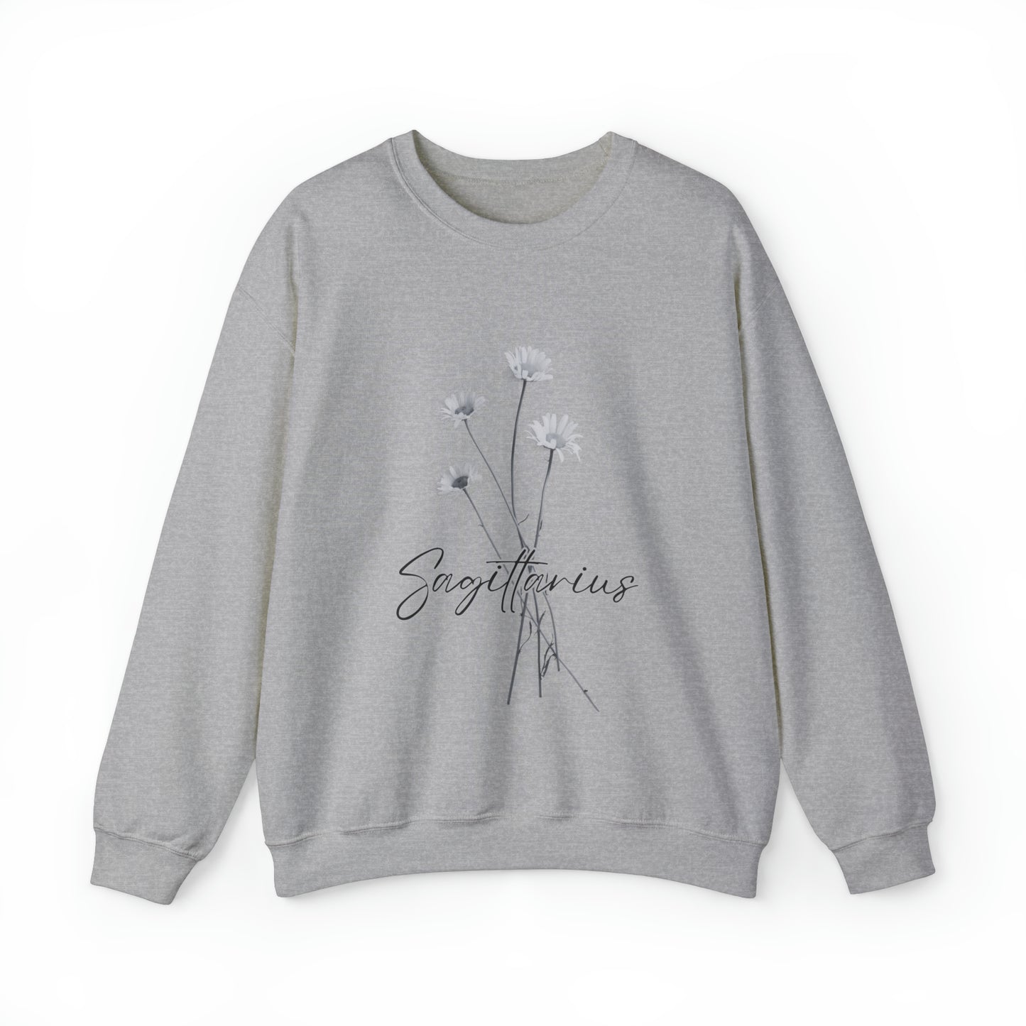 Sagittarius Daises Unisex Heavy Blend Crewneck Sweatshirt