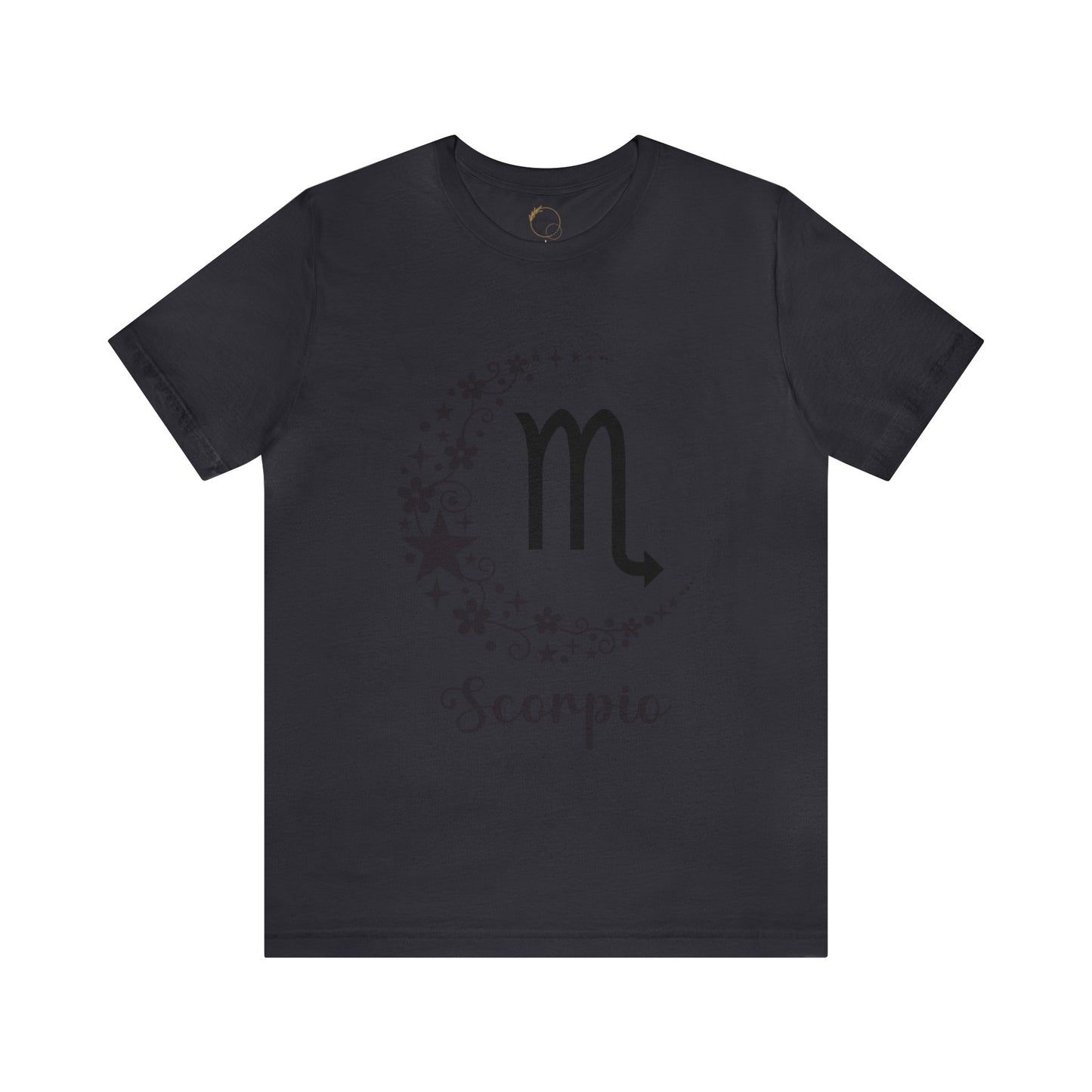 Scorpio Floral Moon Zodiac Unisex Jersey Short Sleeve Tee