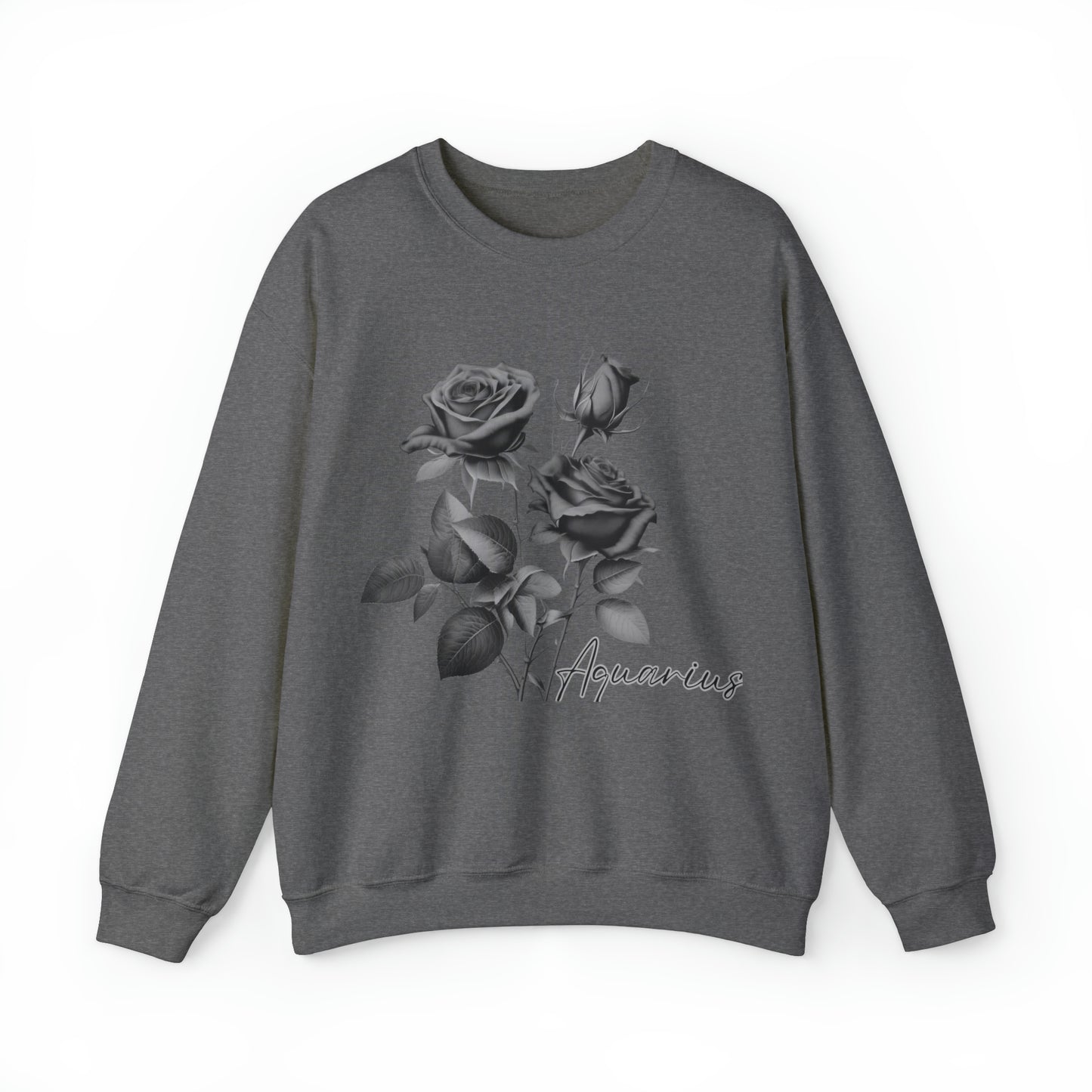 Aquarius Rose Unisex Heavy Blend Crewneck Sweatshirt