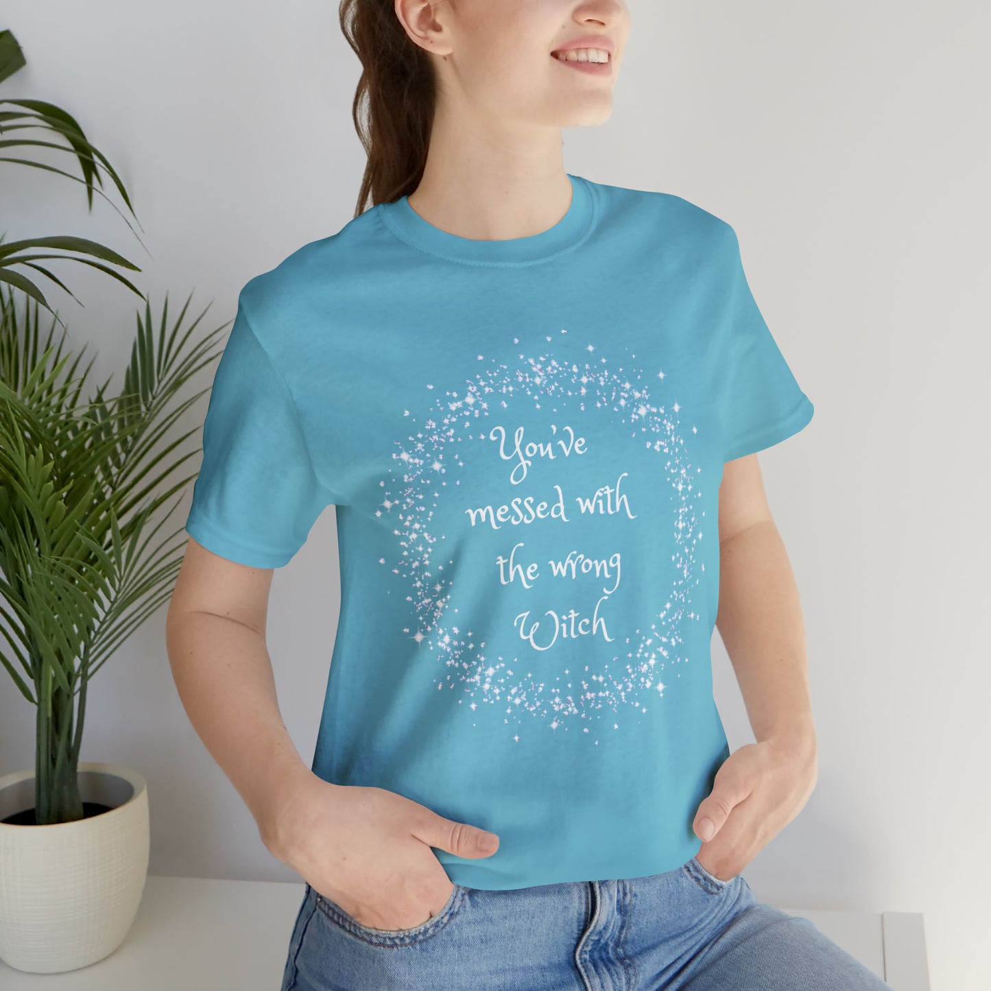 Messed with Wrong Witch Unisex Jersey Short Sleeve Tee