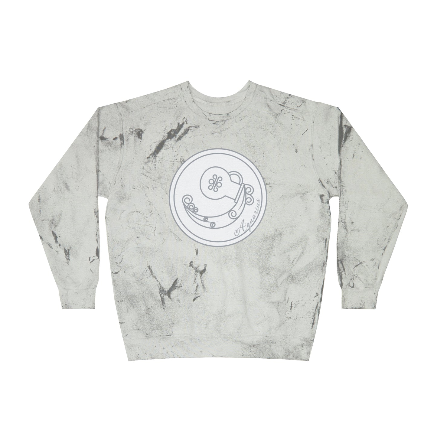 Aquarius Water Unisex Color Blast Crewneck Sweatshirt