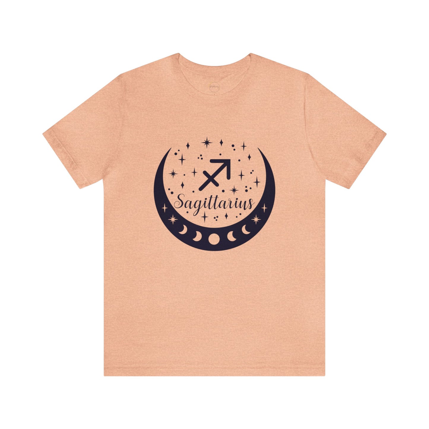 Sagittarius Moon Phase Zodiac Unisex Jersey Short Sleeve Tee