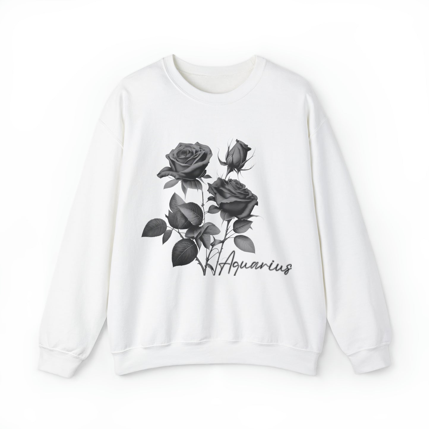 Aquarius Rose Unisex Heavy Blend Crewneck Sweatshirt