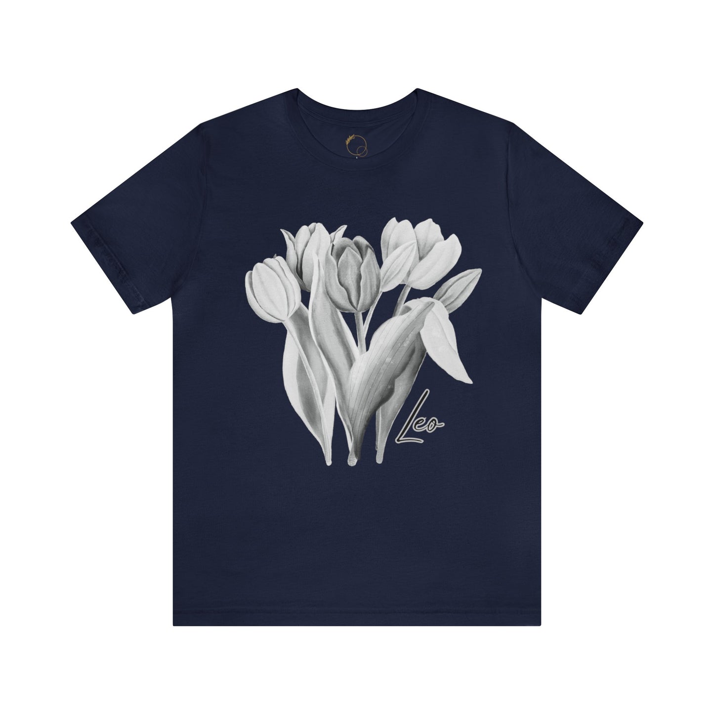 Leo Tulips Zodiac Unisex Jersey Short Sleeve Tee