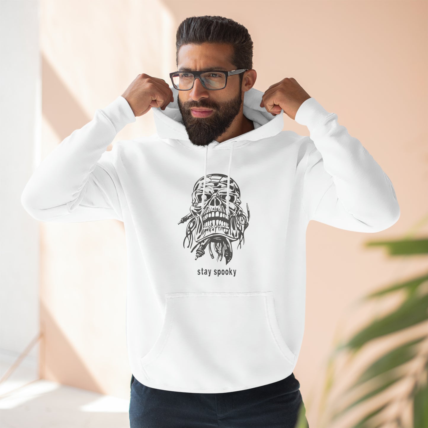 Stay Spookie Skull Unisex Premium Pullover Hoodie