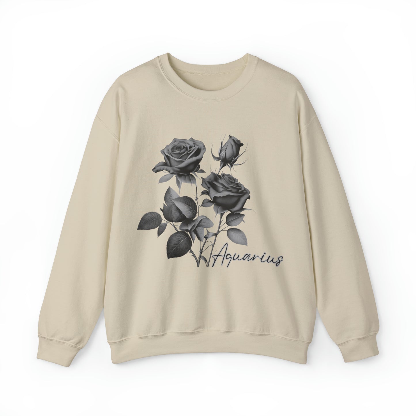 Aquarius Rose Unisex Heavy Blend Crewneck Sweatshirt