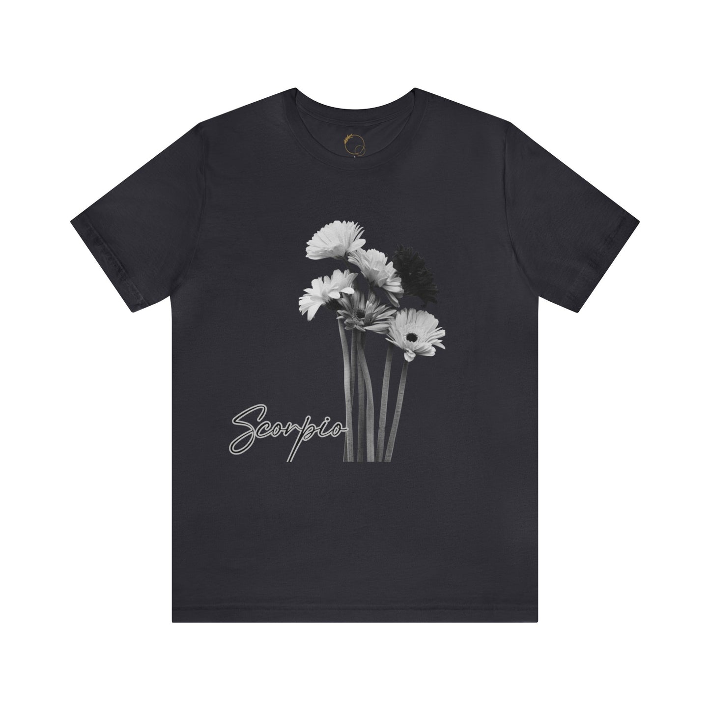 Scorpio Gerberas Zodiac Unisex Jersey Short Sleeve Tee