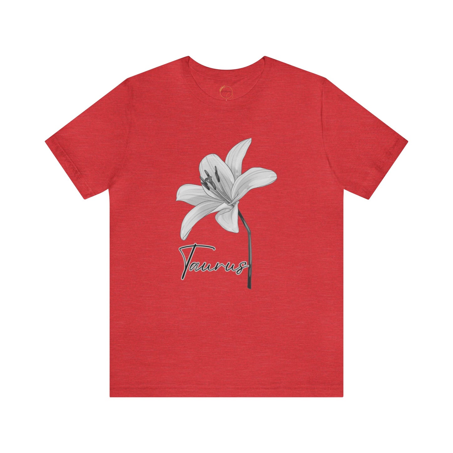 Taurus Lily Zodiac Unisex Jersey Short Sleeve Tee