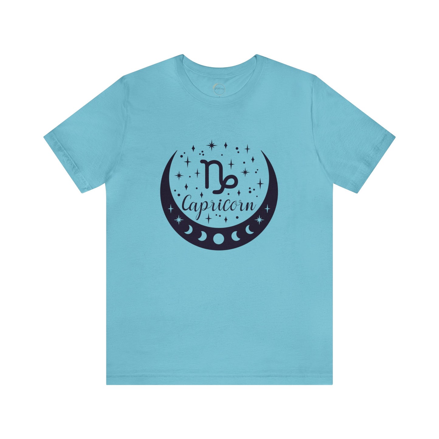 Capricorn Moon Phase Zodiac Unisex Jersey Short Sleeve Tee
