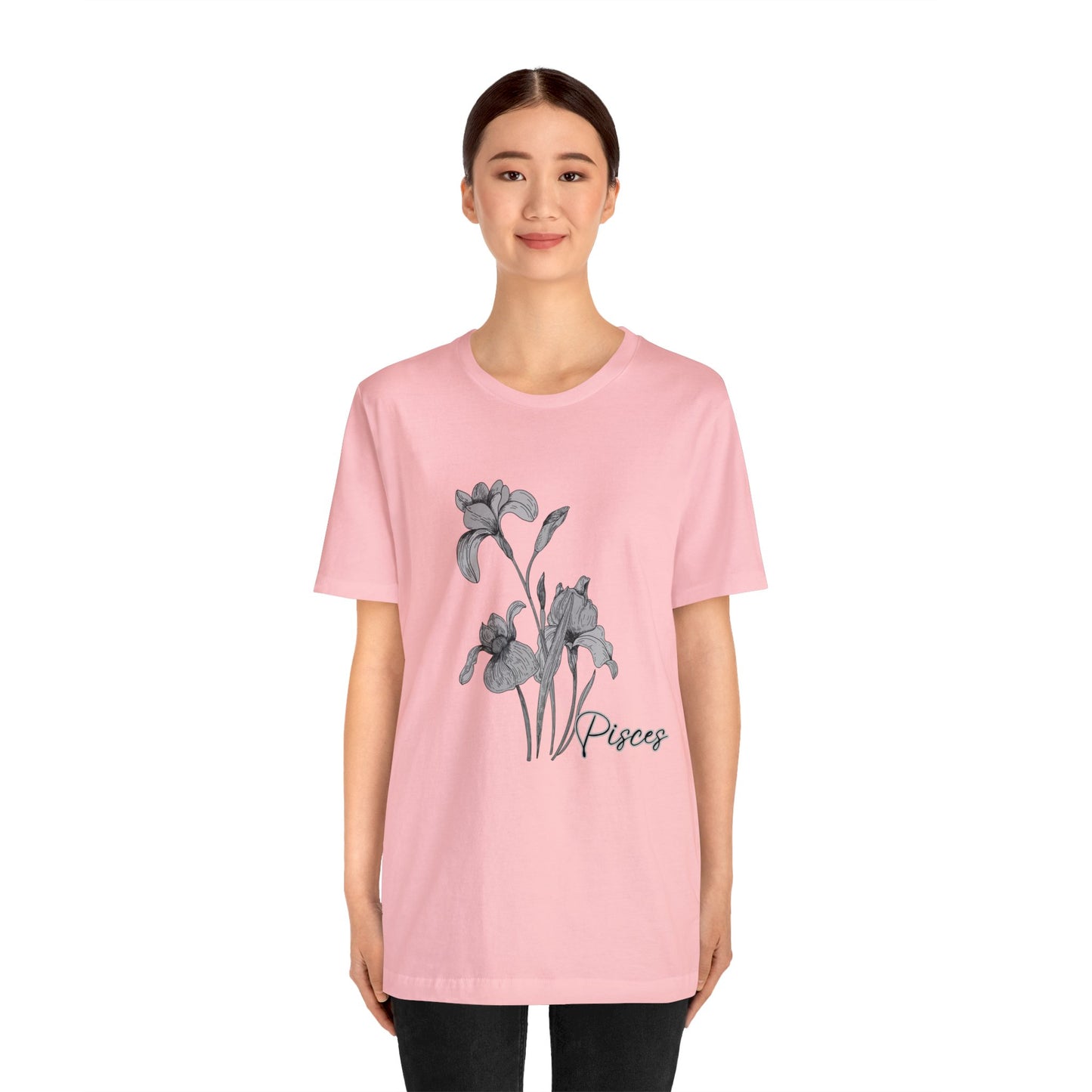 Pisces Iris Zodiac Unisex Jersey Short Sleeve Tee