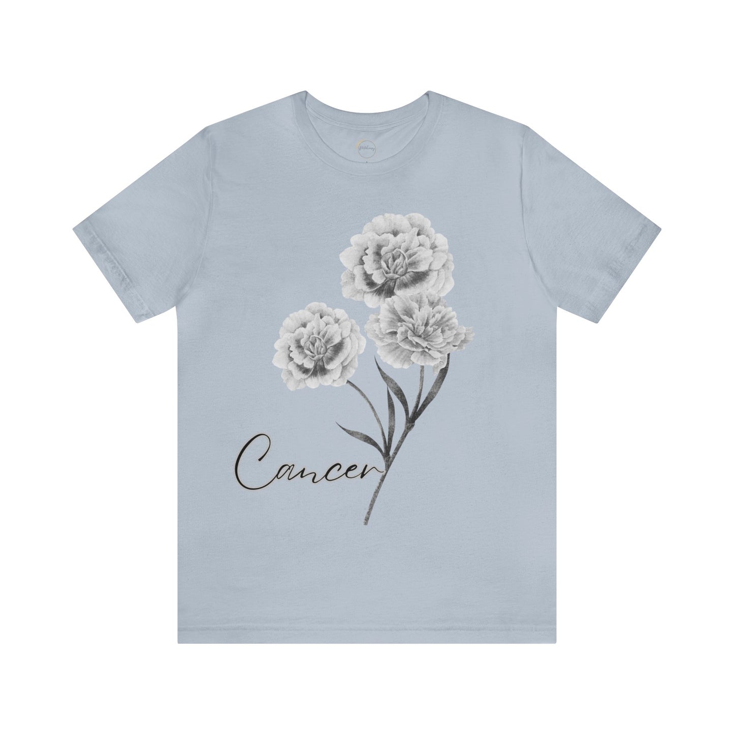 Cancer Carnation Zodiac Unisex Jersey Short Sleeve Tee