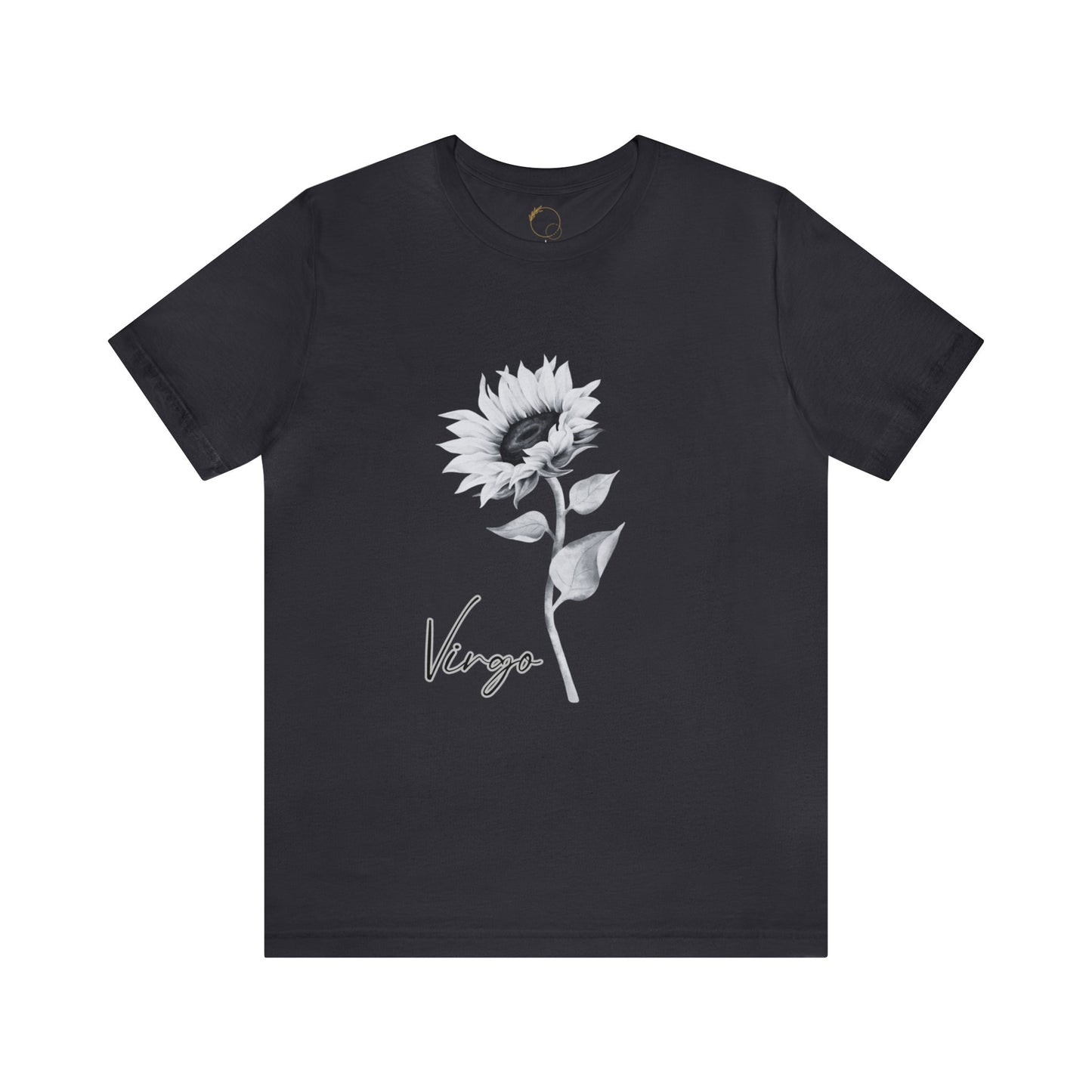 Virgo Sunflower Zodiac Unisex Jersey Short Sleeve Tee