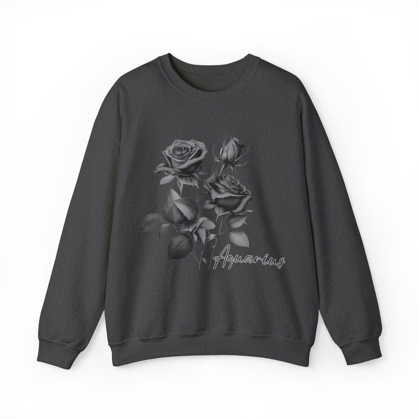 Aquarius Rose Unisex Heavy Blend Crewneck Sweatshirt
