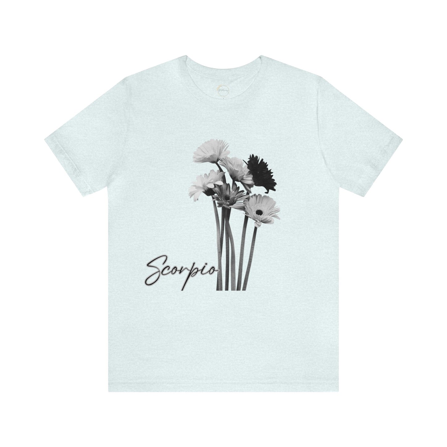 Scorpio Gerberas Zodiac Unisex Jersey Short Sleeve Tee