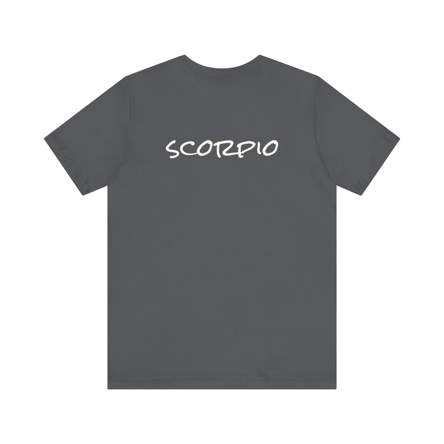 Spooky Scorpio Zodiac Shirt Fire, Full Moon, and Scorpion Monster Dark Astrology Tee for Astrology Lovers Anytime or Halloween Distress