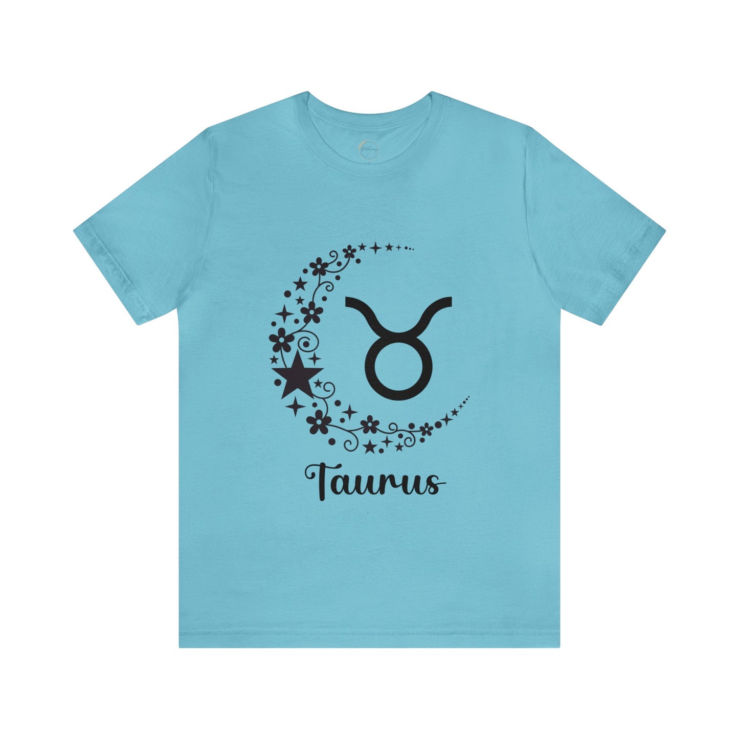 Taurus Floral Moon Zodiac Unisex Jersey Short Sleeve Tee