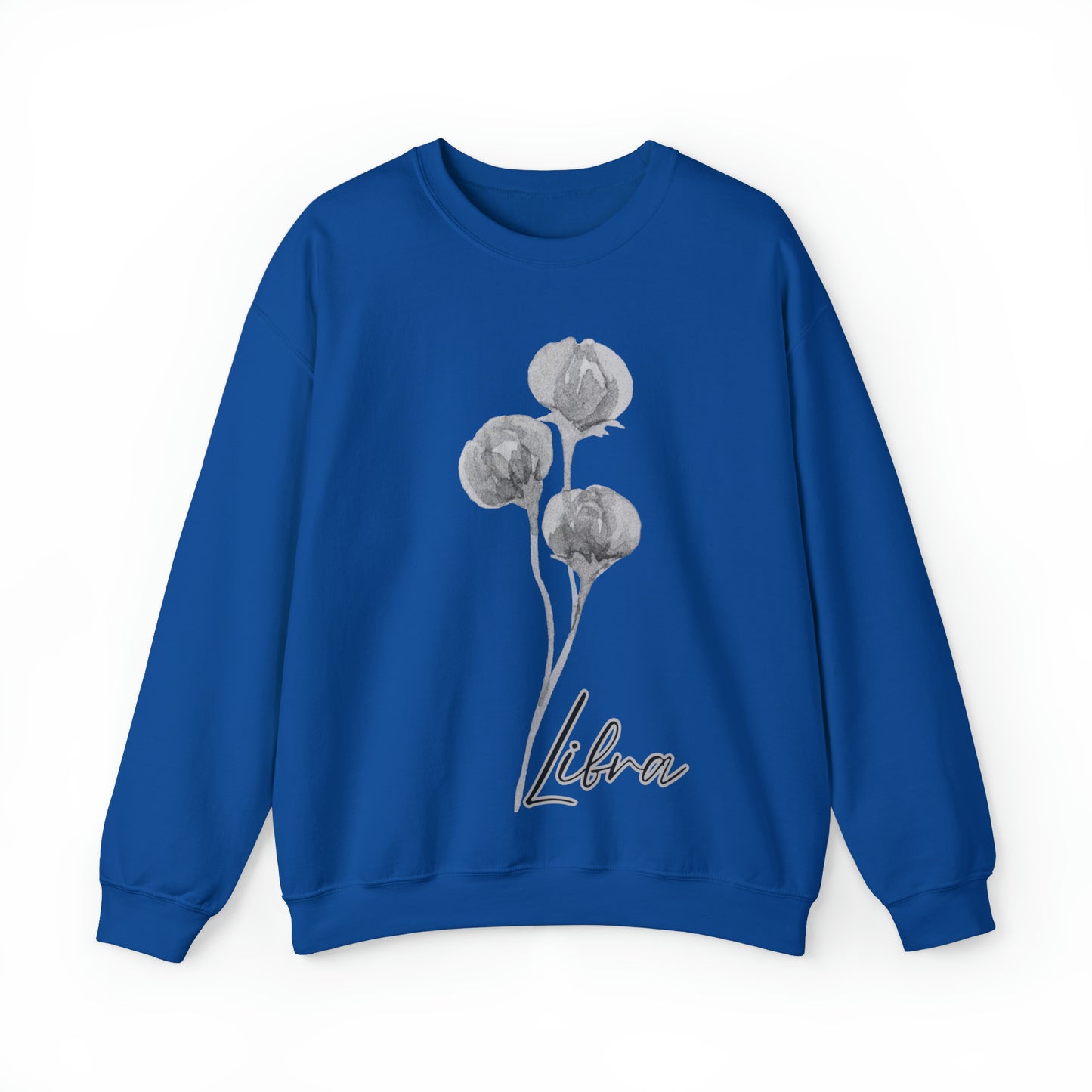 Libra Peonies Unisex Heavy Blend™ Crewneck Sweatshirt