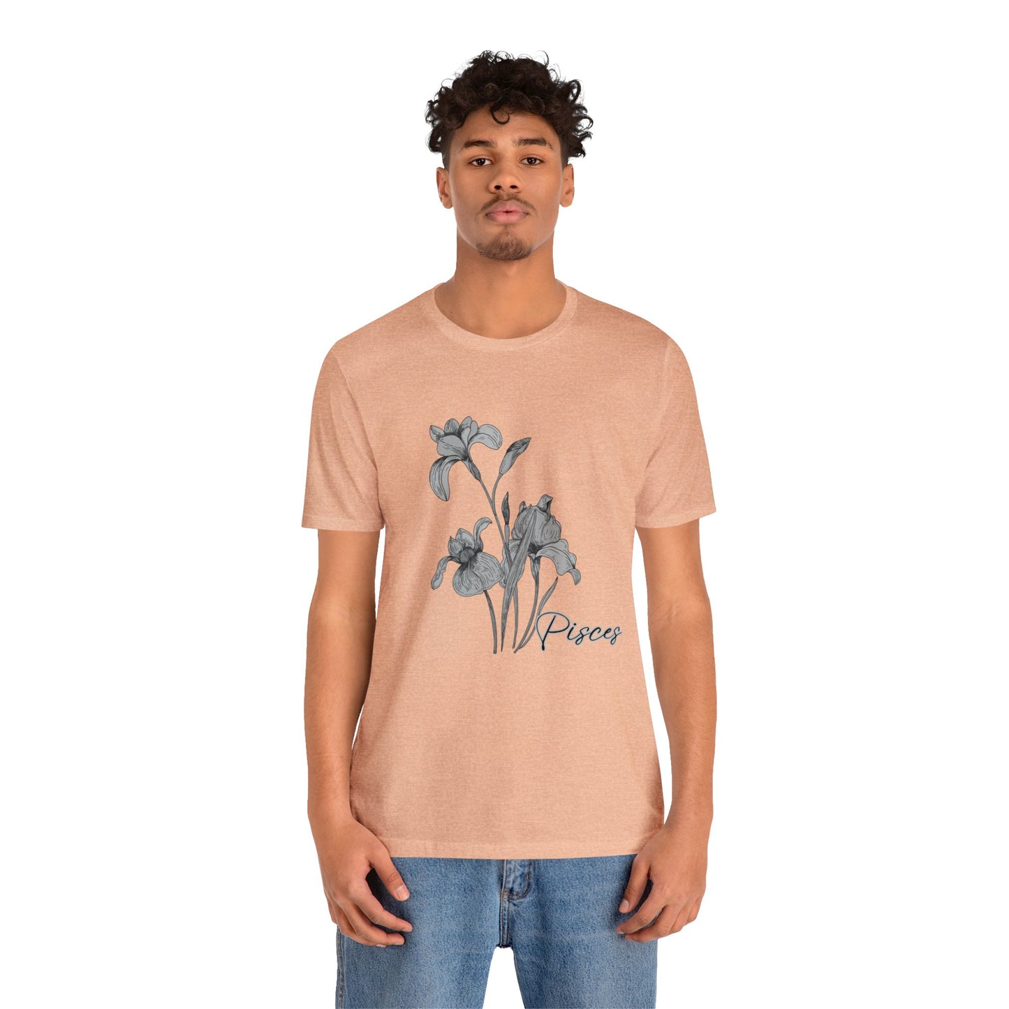 Pisces Iris Zodiac Unisex Jersey Short Sleeve Tee