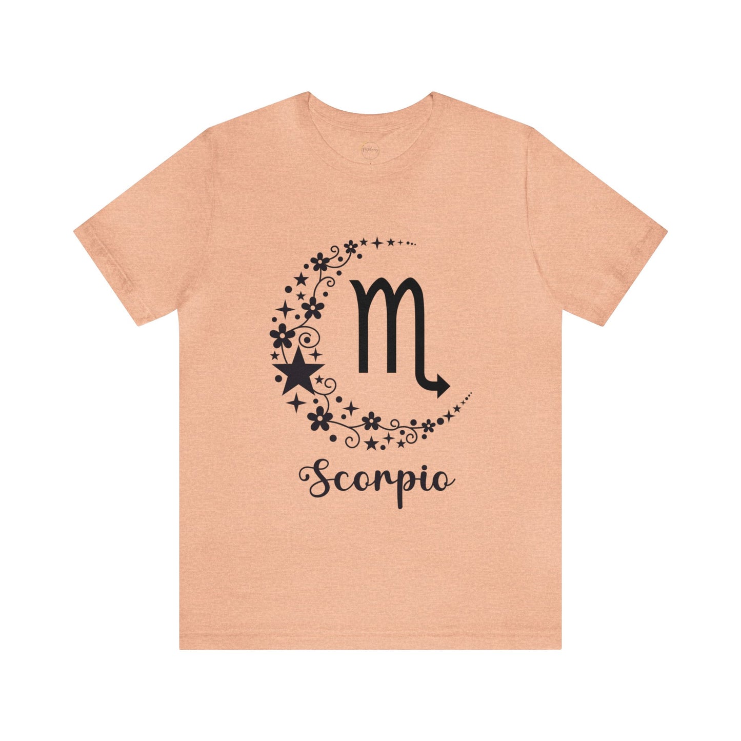 Scorpio Floral Moon Zodiac Unisex Jersey Short Sleeve Tee