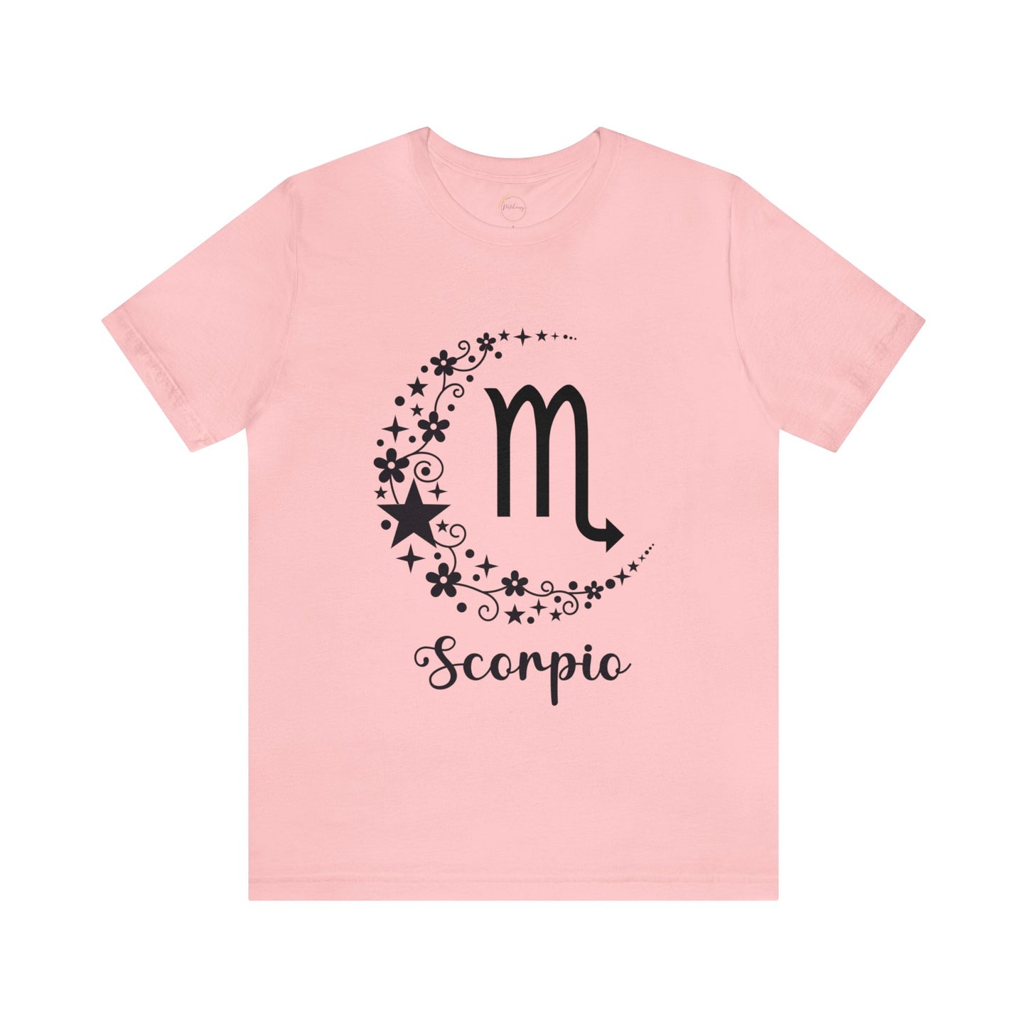 Scorpio Floral Moon Zodiac Unisex Jersey Short Sleeve Tee