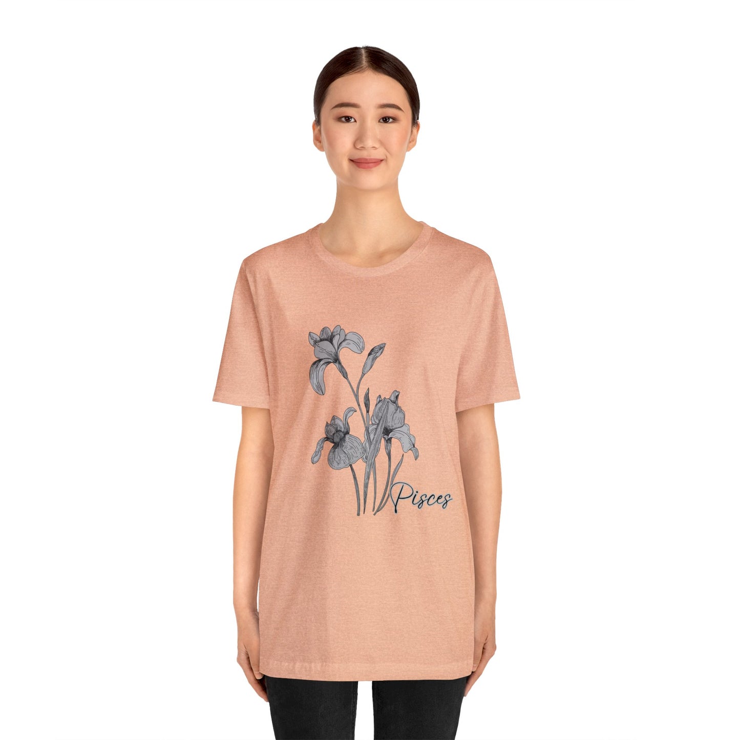 Pisces Iris Zodiac Unisex Jersey Short Sleeve Tee
