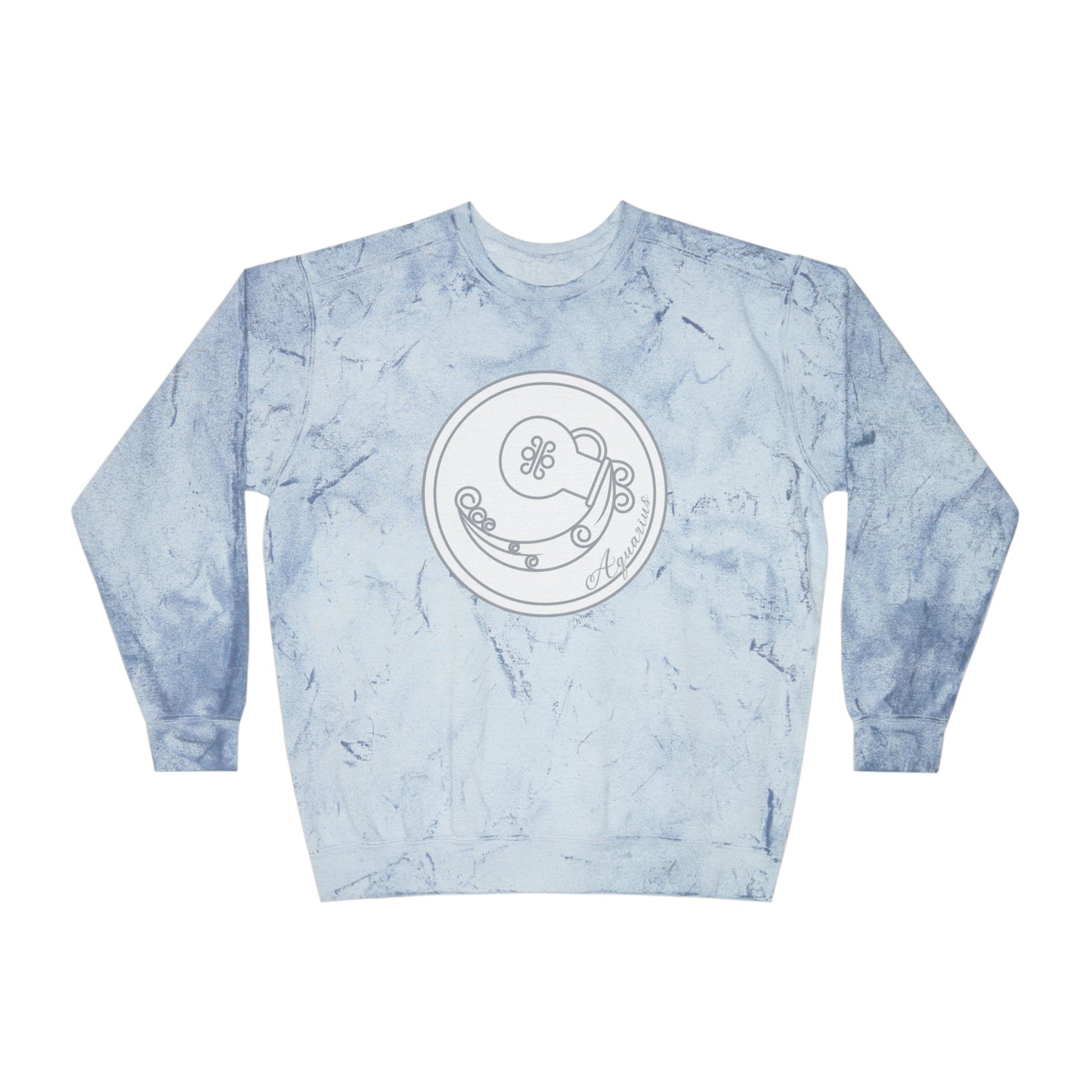 Aquarius Water Unisex Color Blast Crewneck Sweatshirt