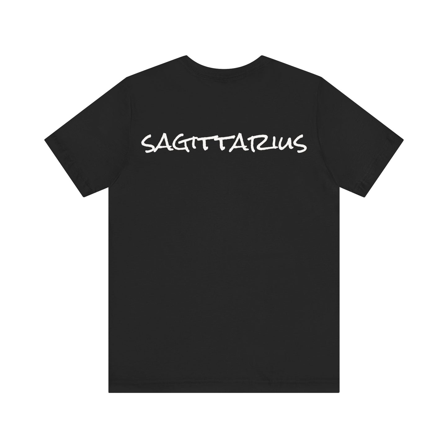 Spooky Sagittarius Zodiac Shirt Archer, Arrow, Graveyard and Skeleton Dark Astrology Tee for Astrology Lovers Anytime or Halloween Distress