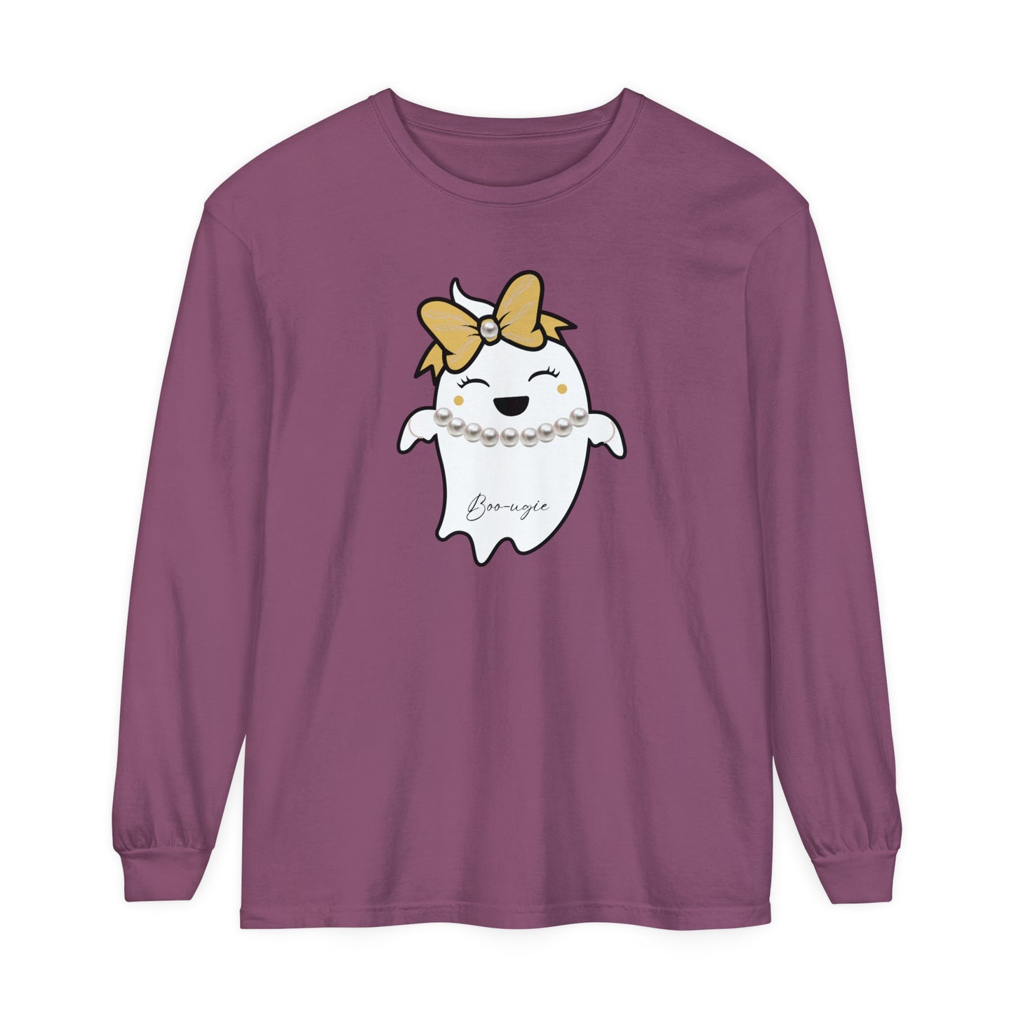 Boo-ugie Ghost Unisex Long Sleeve T-Shirt