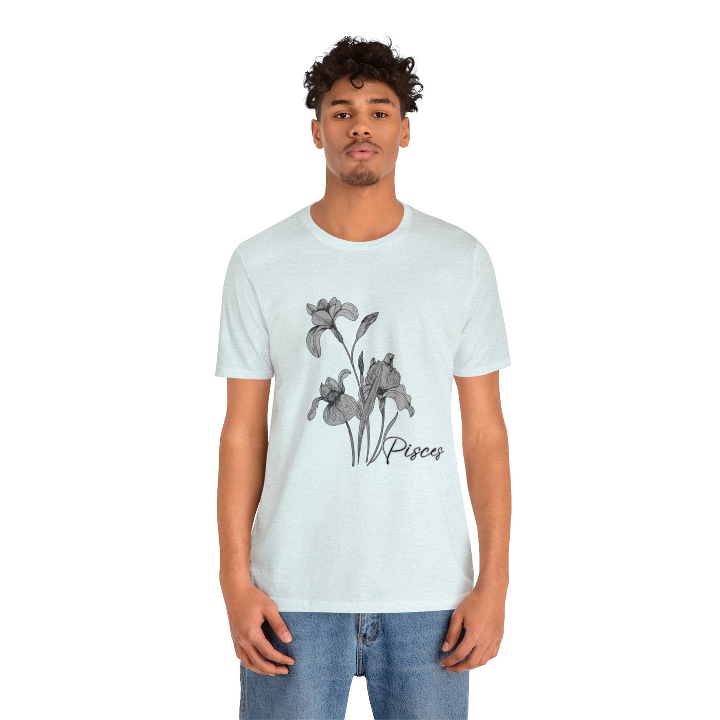 Pisces Iris Zodiac Unisex Jersey Short Sleeve Tee