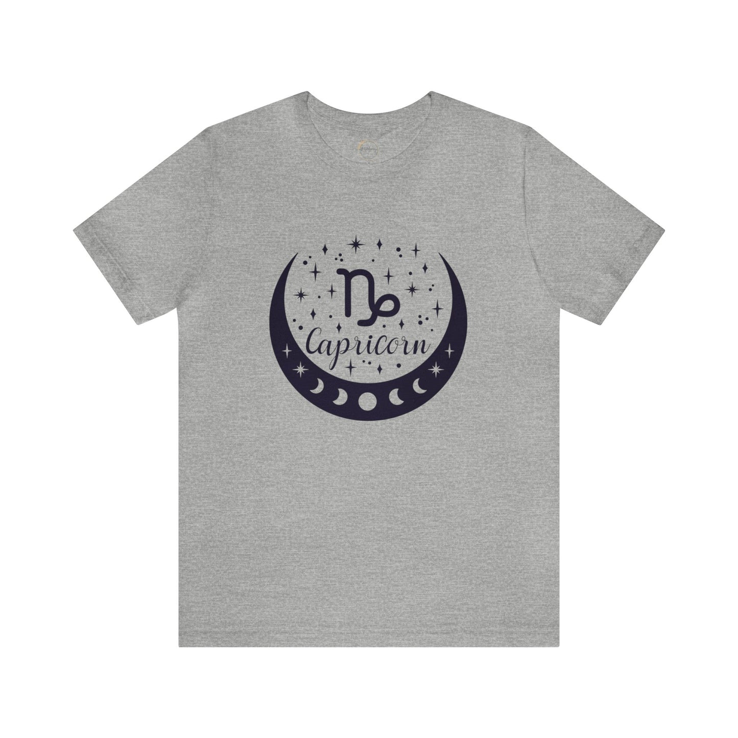 Capricorn Moon Phase Zodiac Unisex Jersey Short Sleeve Tee