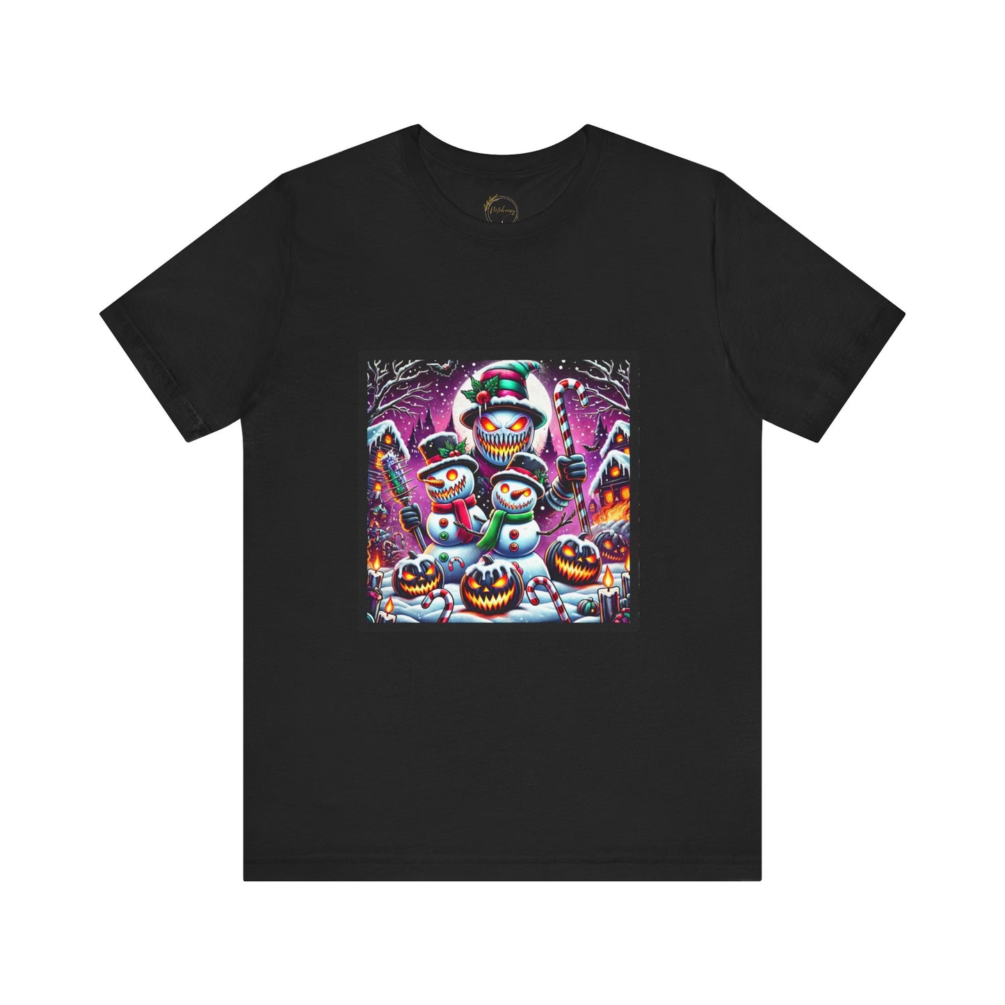 Spooky Snowmen Shirt Halloween Christmas Mashup Holiday Tee xMasWeen Evil Snowman Spooky Christmas Freight Delight Pumpkin Snowman