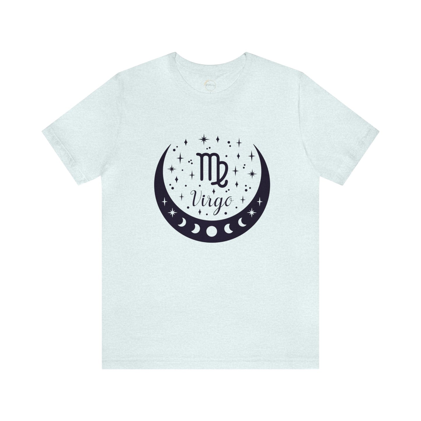 Virgo Moon Phase Zodiac Unisex Jersey Short Sleeve Tee