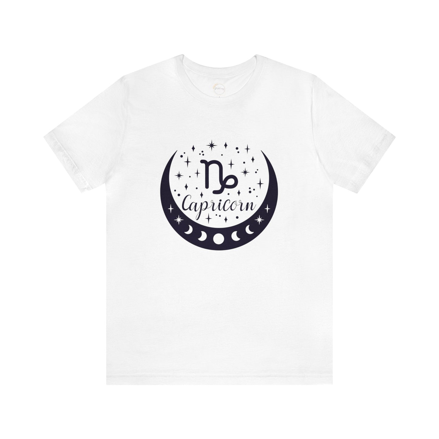 Capricorn Moon Phase Zodiac Unisex Jersey Short Sleeve Tee