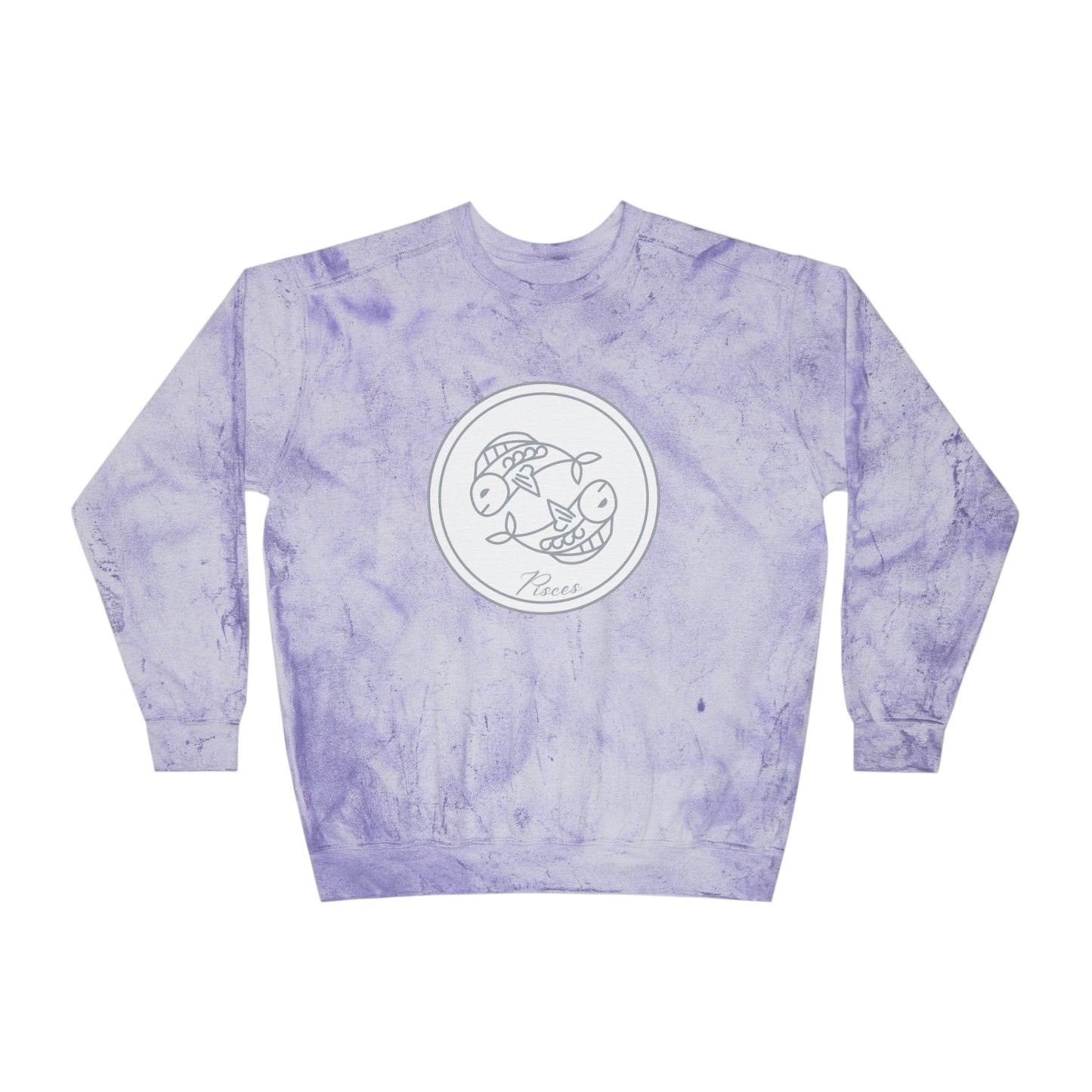 Pisces Fish Unisex Color Blast Crewneck Sweatshirt