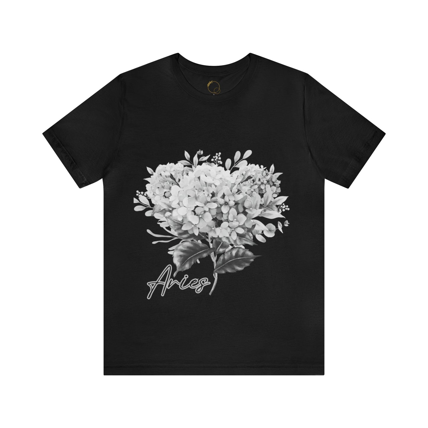 Aries Hydrangrea Zodiac Unisex Jersey Short Sleeve Tee