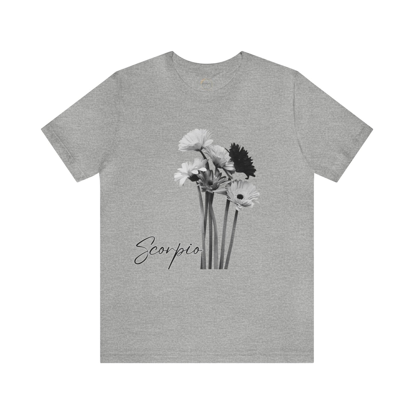 Scorpio Gerberas Zodiac Unisex Jersey Short Sleeve Tee