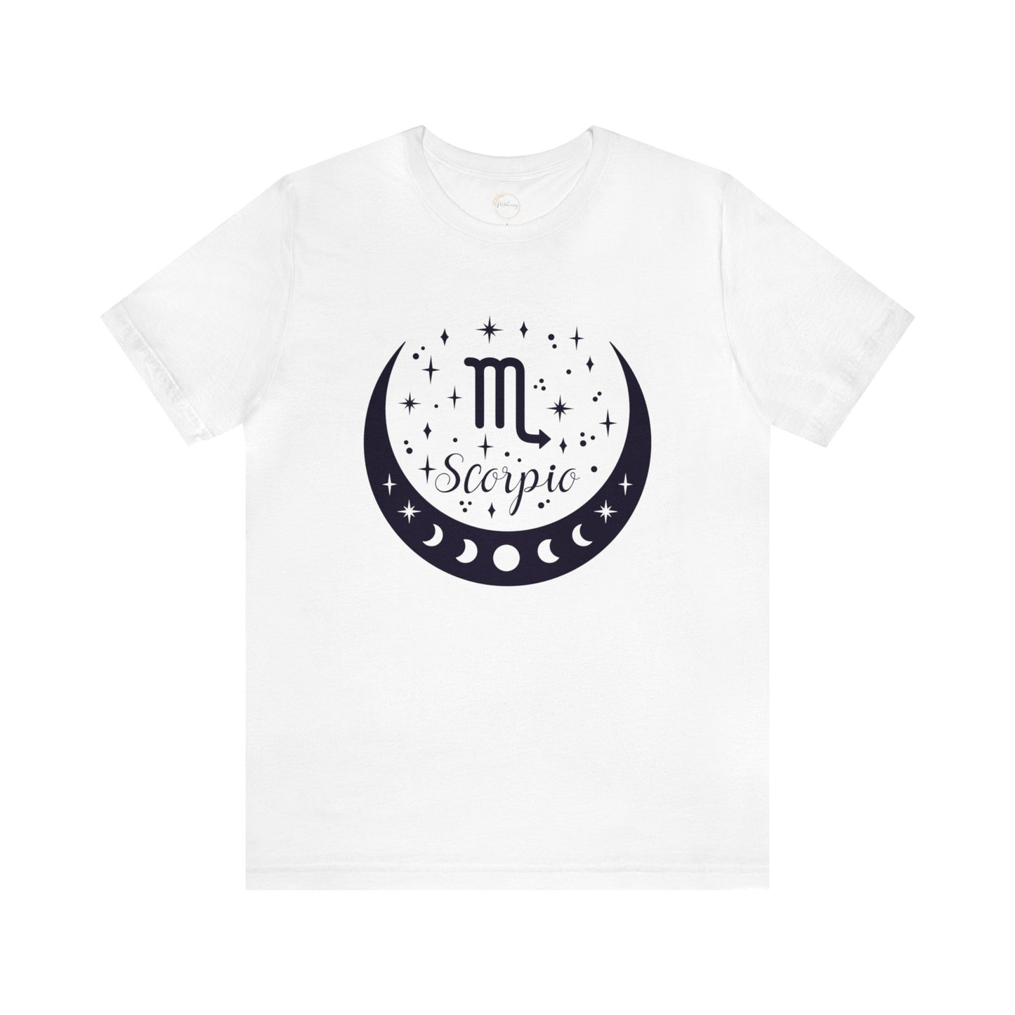 Scorpio Moon Phase Zodiac Unisex Jersey Short Sleeve Tee