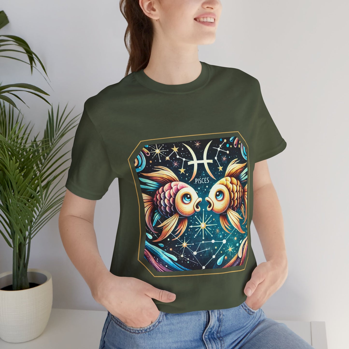 Pisces Framed Zodiac Name T-Shirt