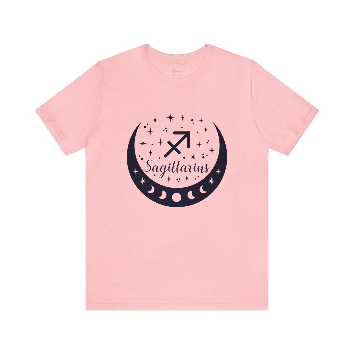 Sagittarius Moon Phase Zodiac Unisex Jersey Short Sleeve Tee