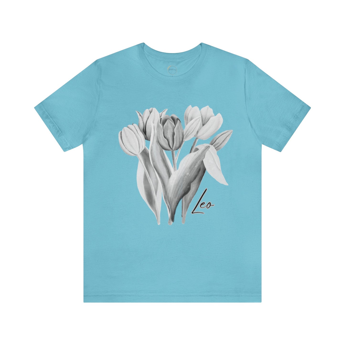 Leo Tulips Zodiac Unisex Jersey Short Sleeve Tee