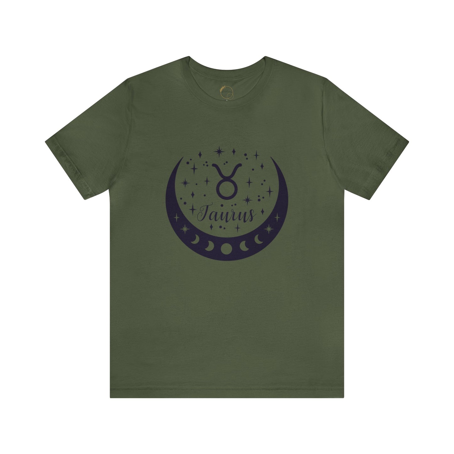 Taurus Moon Phase Zodiac Unisex Jersey Short Sleeve Tee