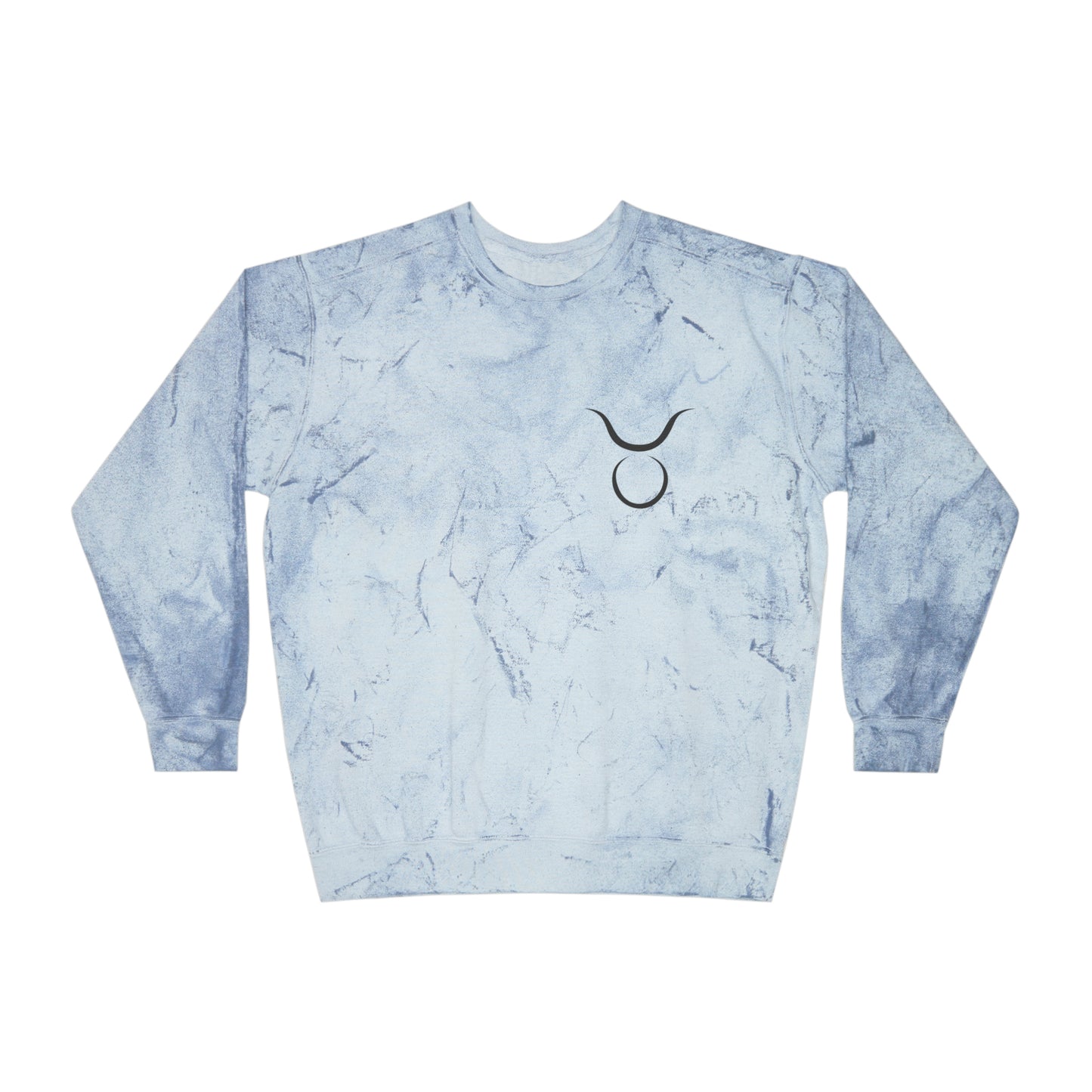 Taurus Zodiac Unisex Color Blast Crewneck Sweatshirt