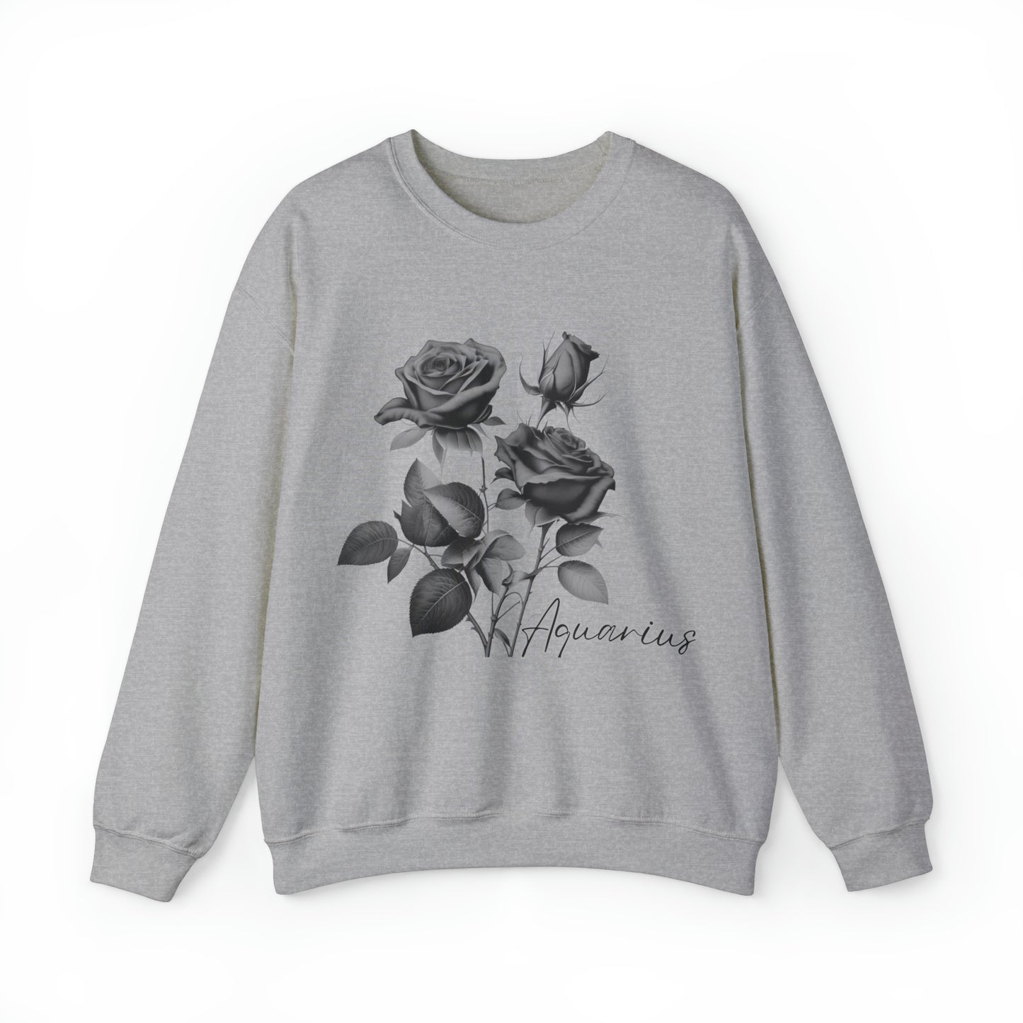 Aquarius Rose Unisex Heavy Blend Crewneck Sweatshirt