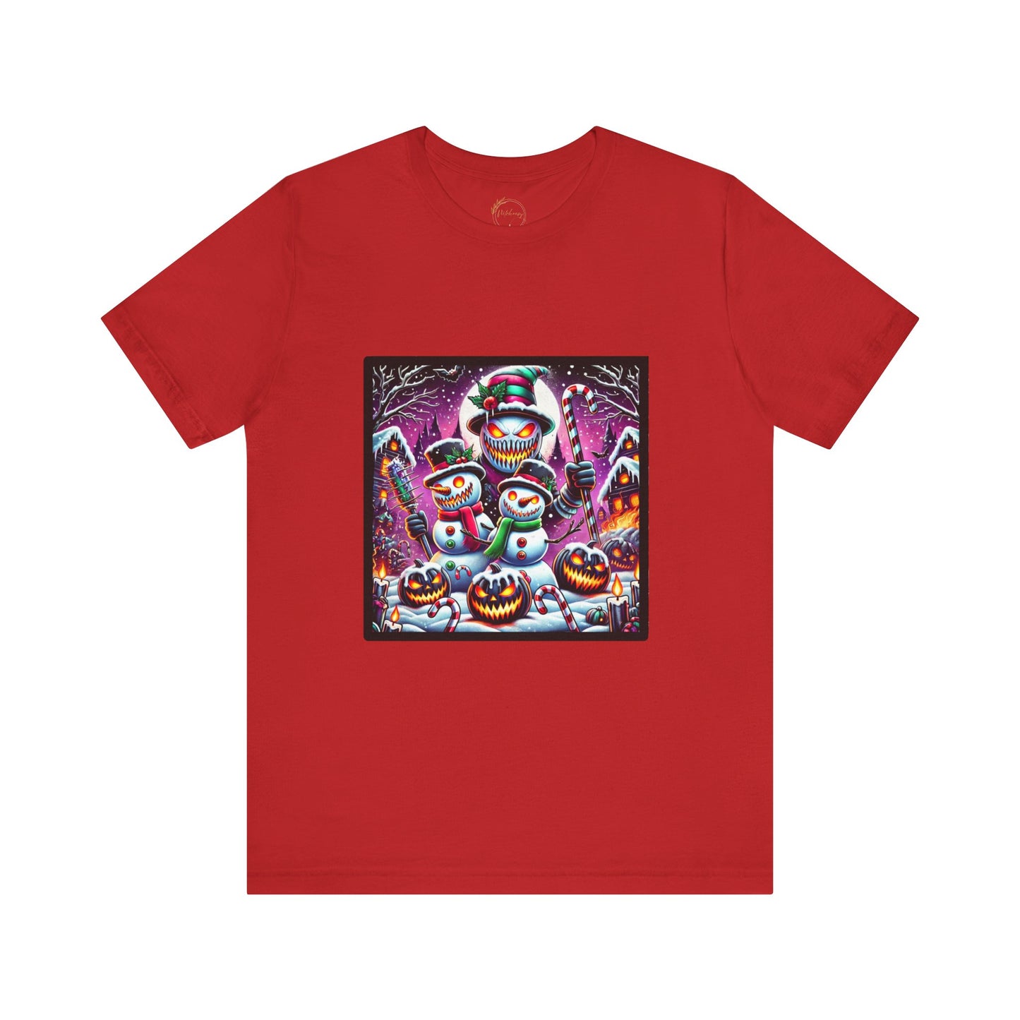 Spooky Snowmen Shirt Halloween Christmas Mashup Holiday Tee xMasWeen Evil Snowman Spooky Christmas Freight Delight Pumpkin Snowman