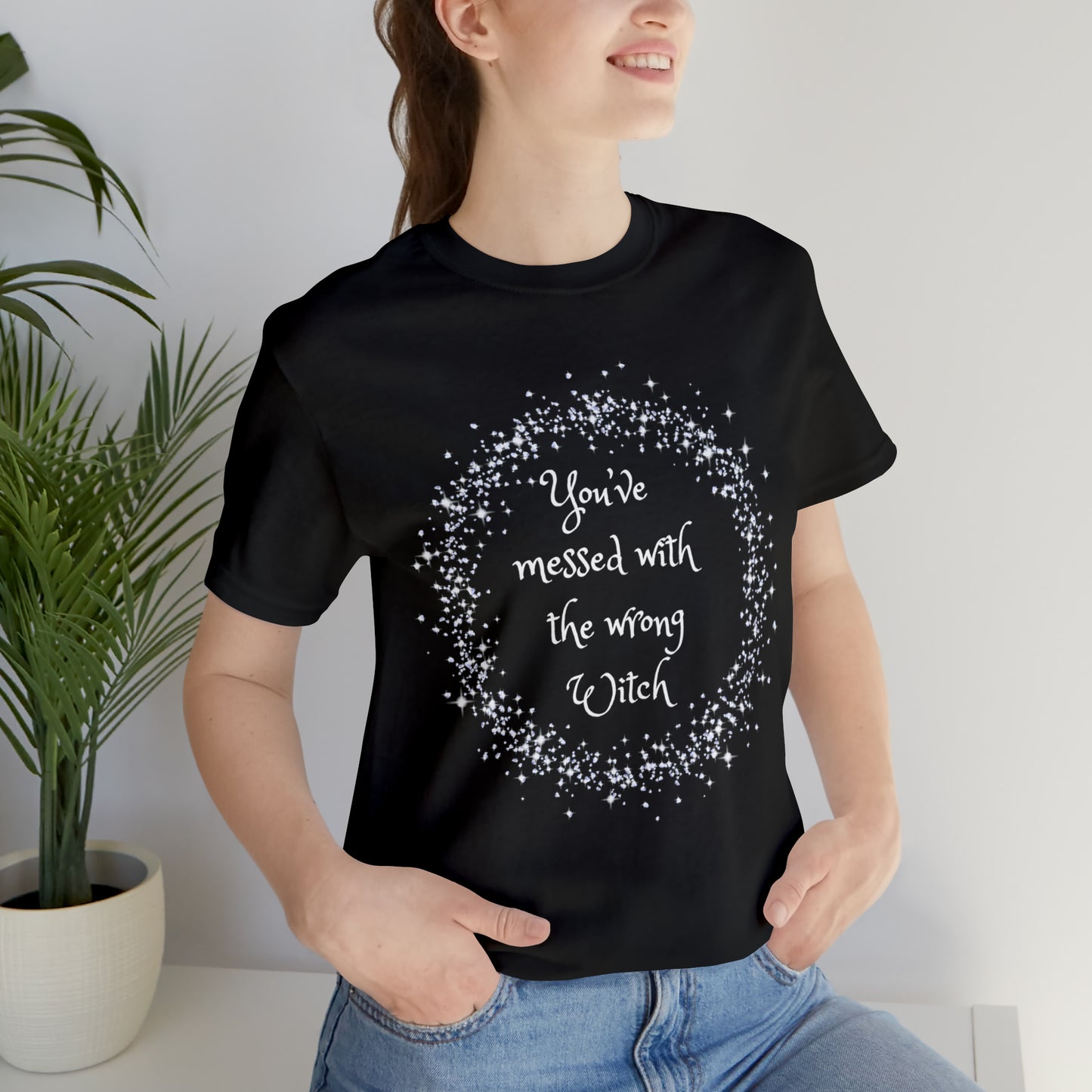 Messed with Wrong Witch Unisex Jersey Short Sleeve Tee