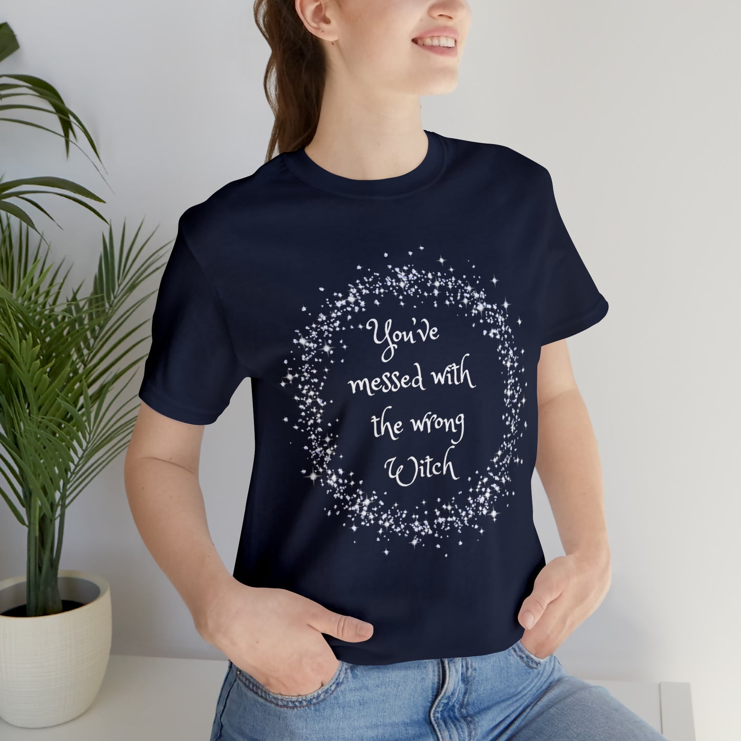 Messed with Wrong Witch Unisex Jersey Short Sleeve Tee