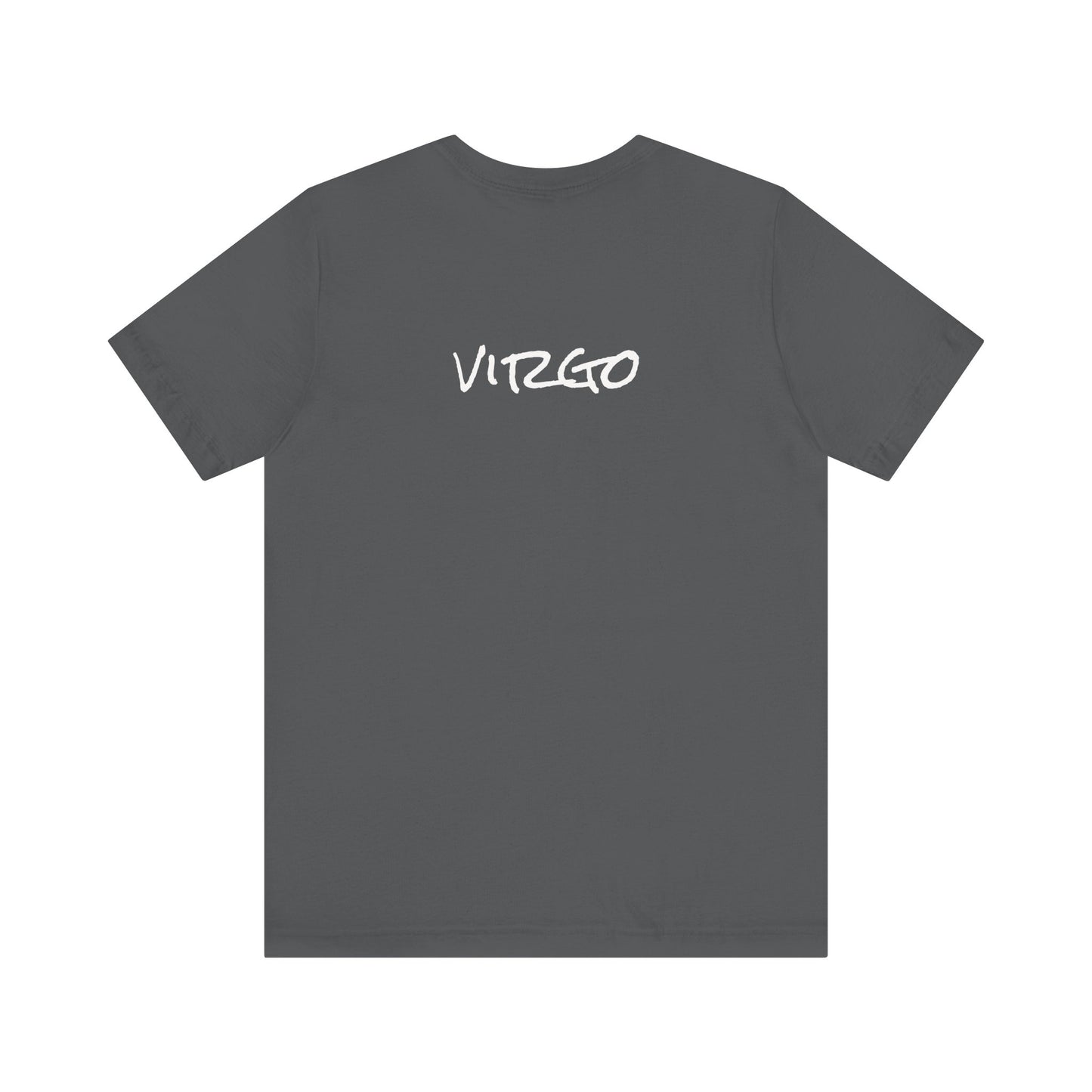 Spooky Virgo Zodiac Shirt Death-like Virgin Holding Scythe Dark Astrology Tee for Astrology Lovers Distress