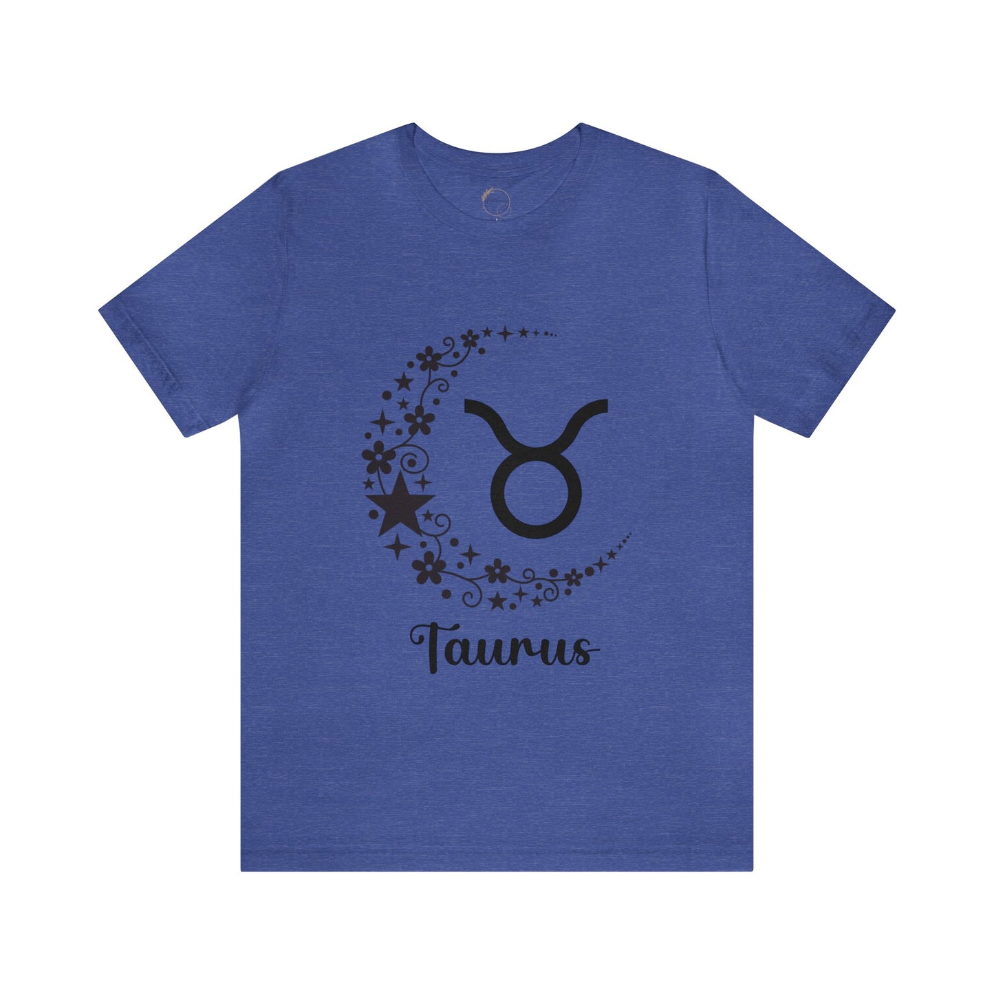 Taurus Floral Moon Zodiac Unisex Jersey Short Sleeve Tee