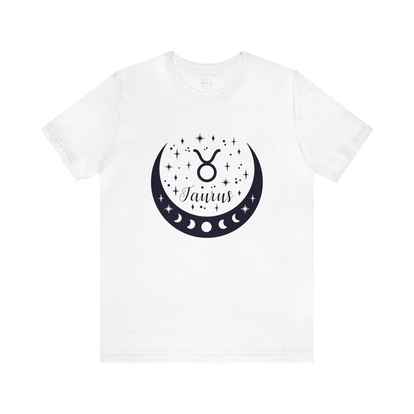 Taurus Moon Phase Zodiac Unisex Jersey Short Sleeve Tee