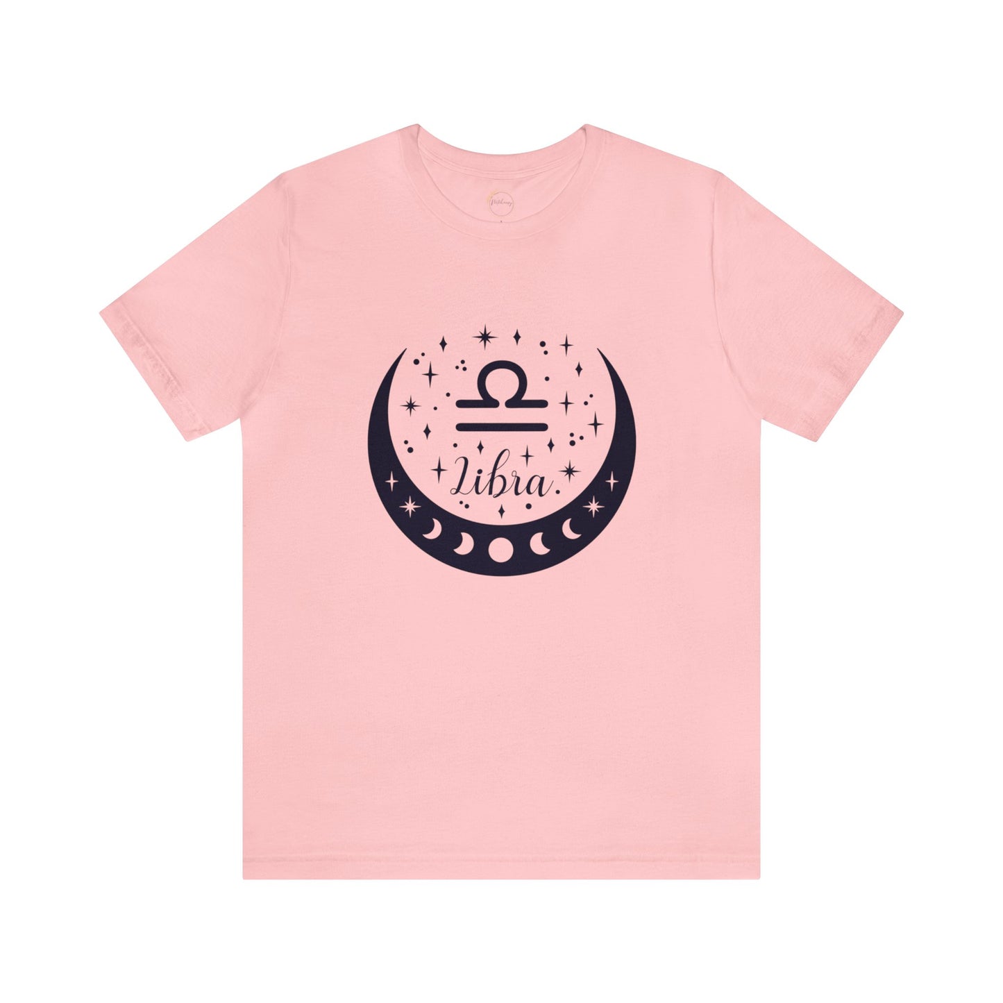 Libra Moon Phase Zodiac Unisex Jersey Short Sleeve Tee